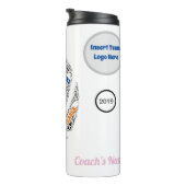 Gepersonaliseerde thermische mok van het Netball T (Geroteerd rechts)