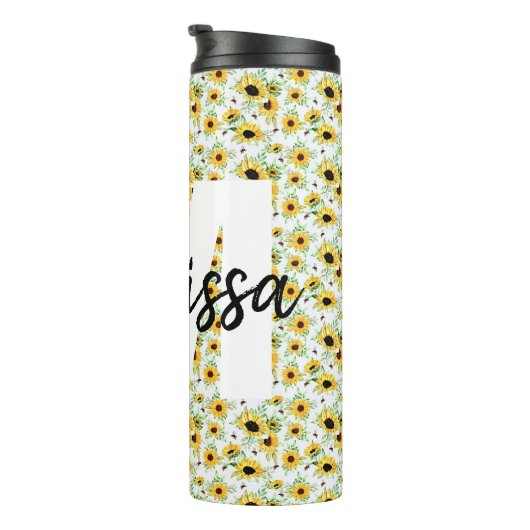 Gepersonaliseerde thermische monogram thermosbeker (Geroteerd rechts)