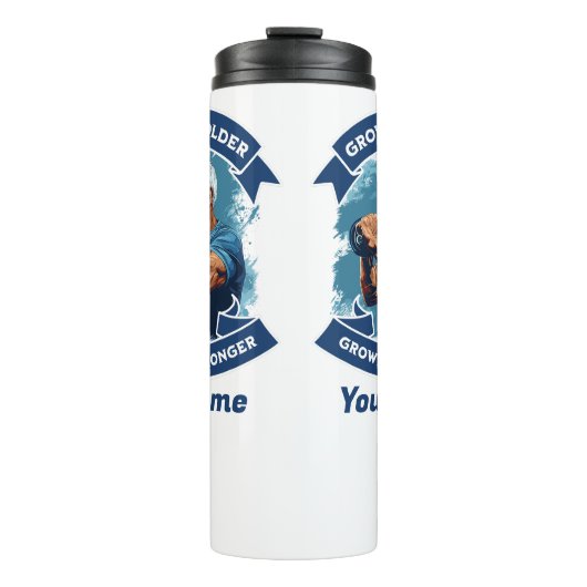 Gepersonaliseerde thermische tuimelaar groeit ster thermosbeker (Voorkant)