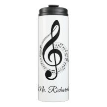 Gepersonaliseerde thermische tumbler met muzieknot