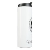 Gepersonaliseerde thermische tumbler met muzieknot thermosbeker (Gedraaid links)