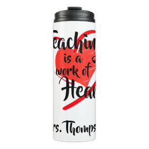 Gepersonaliseerde thermische tumbler onderwijs thermosbeker
