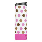 Gepersonaliseerde thermische wandelaar Polka Thermosbeker (Gedraaid links)