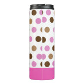 Gepersonaliseerde thermische wandelaar Polka Thermosbeker (Achterkant)