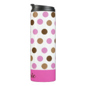 Gepersonaliseerde thermische wandelaar Polka Thermosbeker (Geroteerd rechts)