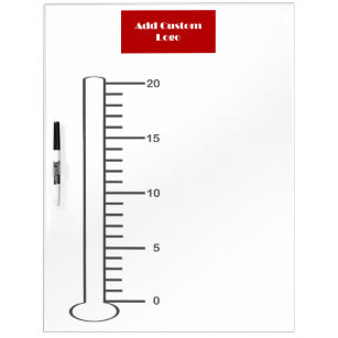 Gepersonaliseerde Thermometer van de Banner van de Whiteboard