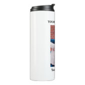 Gepersonaliseerde thermosfles met foto (Gedraaid links)
