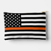 Gepersonaliseerde Thin Oranje Line Flag Search Res Etui (Achterkant)