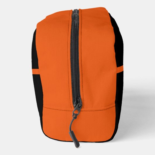 Gepersonaliseerde Thin Oranje Line Flag Search Res Toilettasje (Rechts)