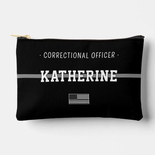 Gepersonaliseerde Thin Silver Line Correction Offi Etui (Voorkant)