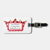 Gepersonaliseerde Tiara-Bagagelabels (koningin) Bagagelabel (Voorkant horizontaal)