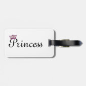 Gepersonaliseerde Tiara-Bagagelabels (prinses) Bagagelabel (Achterkant horizontaal)