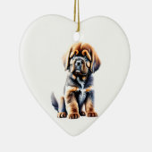 Gepersonaliseerde Tibetaanse Mastiff Puppy Keramisch Ornament (Rechts)