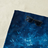 Gepersonaliseerde Tie Dye Beach Handdoek met aange (In situ)