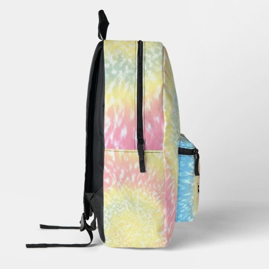 Gepersonaliseerde Tie Dye Hippy Swirl Bedrukte Rugzak (Links)