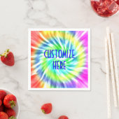 Gepersonaliseerde Tie Dye Papier servet (Insitu)