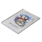 Gepersonaliseerde Tienerheks Spell Book Grimoire Notitieboek (Linkerzijde)