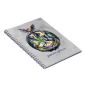 Gepersonaliseerde Tienerheks Spell Book Grimoire Notitieboek (Rechterzijde)