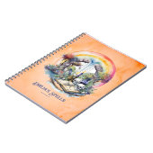 Gepersonaliseerde Tienerheks Spell Book Grimoire Notitieboek (Linkerzijde)