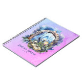 Gepersonaliseerde Tienerheks Spell Book Grimoire Notitieboek (Linkerzijde)