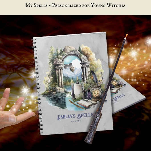 Gepersonaliseerde Tienerheks Spell Book Grimoire Notitieboek