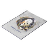 Gepersonaliseerde Tienerheks Spell Book Grimoire Notitieboek (Linkerzijde)