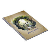 Gepersonaliseerde Tienerheks Spell Book Grimoire Notitieboek (Rechterzijde)