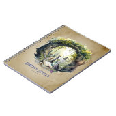 Gepersonaliseerde Tienerheks Spell Book Grimoire Notitieboek (Linkerzijde)