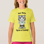 Gepersonaliseerde Tigress - "Tigress in Training" T-shirt (Voorkant)