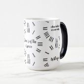 Gepersonaliseerde tijd met uw klok Art Mok (Voorkant rechts)