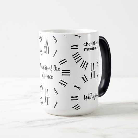 Gepersonaliseerde tijd met uw klok Art Mok (Voorkant rechts)