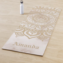 Gepersonaliseerde tijdloze pastelmarmer Mandala be