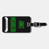 Gepersonaliseerde Tijdreis Bagage Label (Voorkant horizontaal)