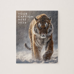 Gepersonaliseerde Tijger Jigsaw Puzzel Siberische