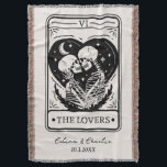 Gepersonaliseerde Til Death Skeleton Liefhebbers T Deken<br><div class="desc">Gepersonaliseerde Til Death Skeleton Lovers Tarot Gooi Deken. Gepersonaliseerd met uw naam en datum.</div>