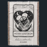 Gepersonaliseerde Til Death Skeleton Liefhebbers T Deken<br><div class="desc">Gepersonaliseerde Til Death Skeleton Lovers Tarot Gooi Deken. Gepersonaliseerd met uw naam en datum.</div>