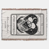 Gepersonaliseerde Til Death Skeleton Liefhebbers T Deken (Voorkant)