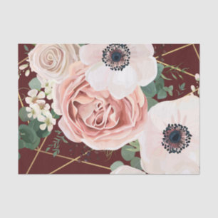 Gepersonaliseerde Tissue Paper Geometric Garden Wi Tissuepapier