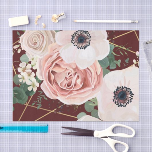 Gepersonaliseerde Tissue Paper Geometric Garden Wi Tissuepapier (Craft)