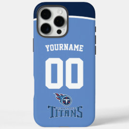 Gepersonaliseerde Titans Jersey Amerikaans Footbal iPhone 16 Pro Max Hoesje