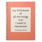 Gepersonaliseerde Titel Naam Grappige Planner Moed Notitieboek (Voorkant)