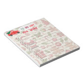 Gepersonaliseerde to-do lijst Kerstmis thema Notitieblok (Schuin)