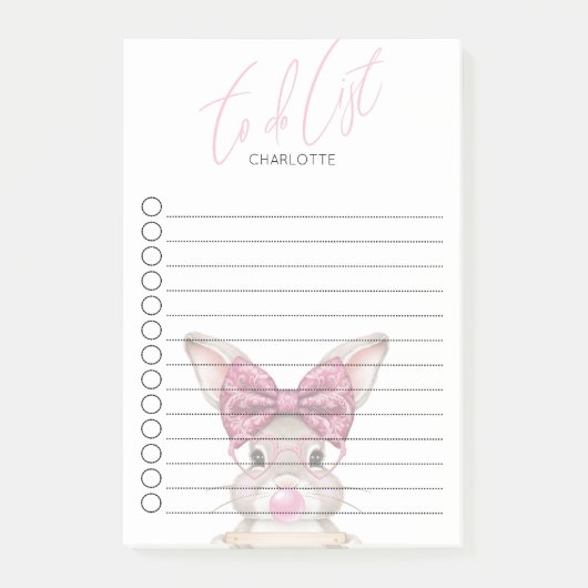Gepersonaliseerde to-do lijst Sticky Notes - Schat (Voorkant)