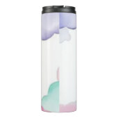 Gepersonaliseerde Toad, Bloemen en Vlinders Thermosbeker (Achterkant)