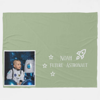 Gepersonaliseerde Toekomstige Astronaut Kinderen Fleece Deken