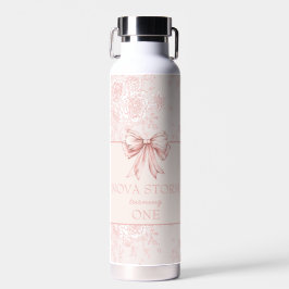 Gepersonaliseerde Toile Blush Roze Coquette Verjaa Waterfles