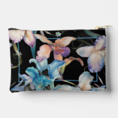 Gepersonaliseerde toilettas - Black Floral Mix Etui (Achterkant)