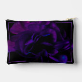 Gepersonaliseerde toilettas - Blauw & Paarse Bloem Etui (Achterkant)