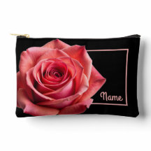 Gepersonaliseerde toilettas - Coral/Pink Rose