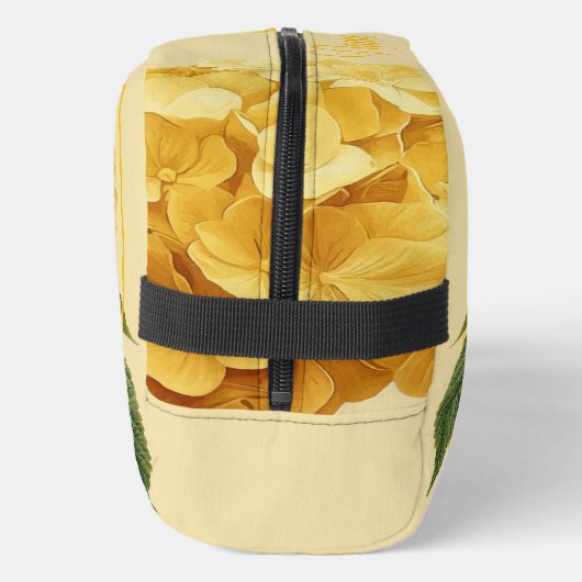 Gepersonaliseerde toilettas - Gele hortensia Toilettasje (Links)